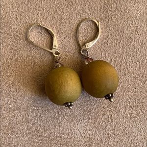 Wooden Bead Earrings